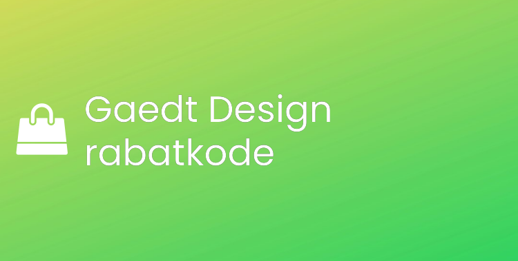 Gaedt Design rabatkode