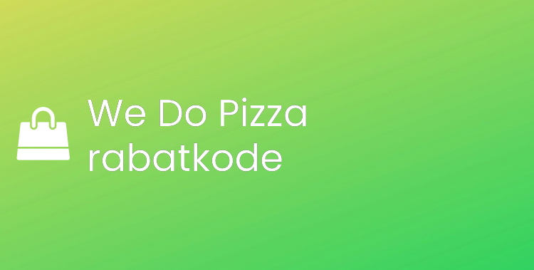 We Do Pizza rabatkode