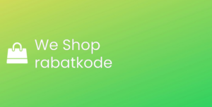 We Shop rabatkode