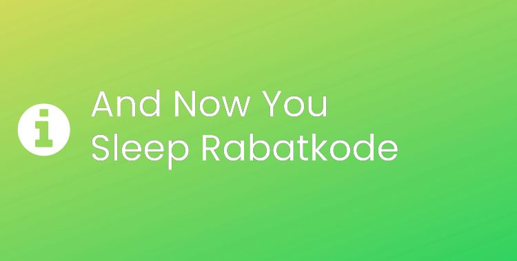 And Now You Sleep Header