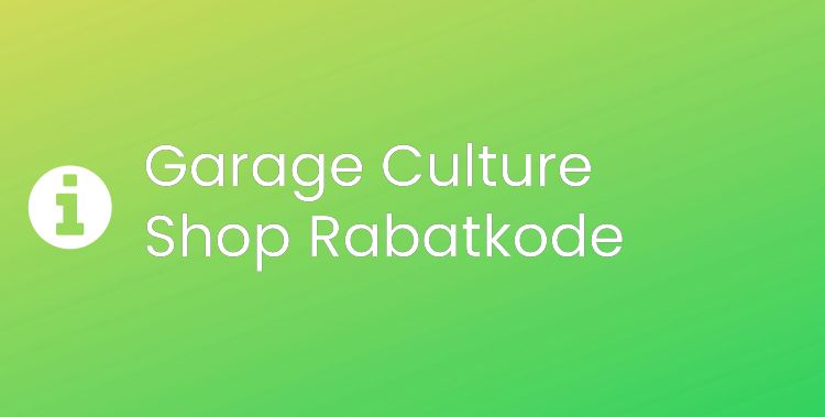 Garage Culture Shop Header