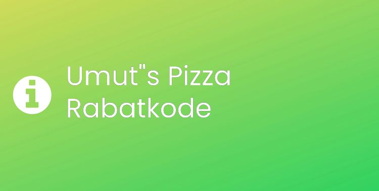 Umut's Pizza Header